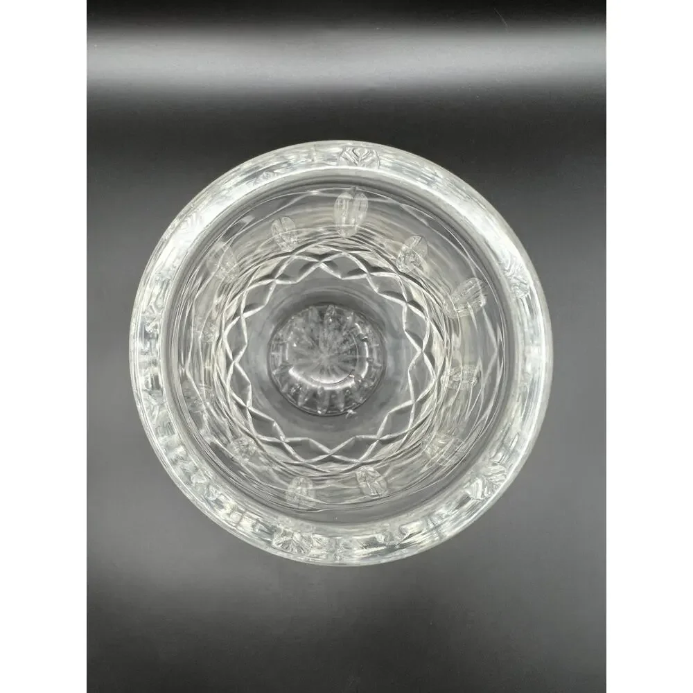 Waterford Crystal Lismore Pattern Floral Vase 9” Elegant Glass AS IS